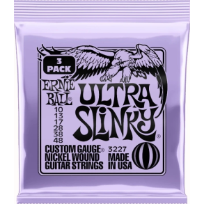 Ernie Ball 3227 Ultra Slinky Nickel 3-pack
